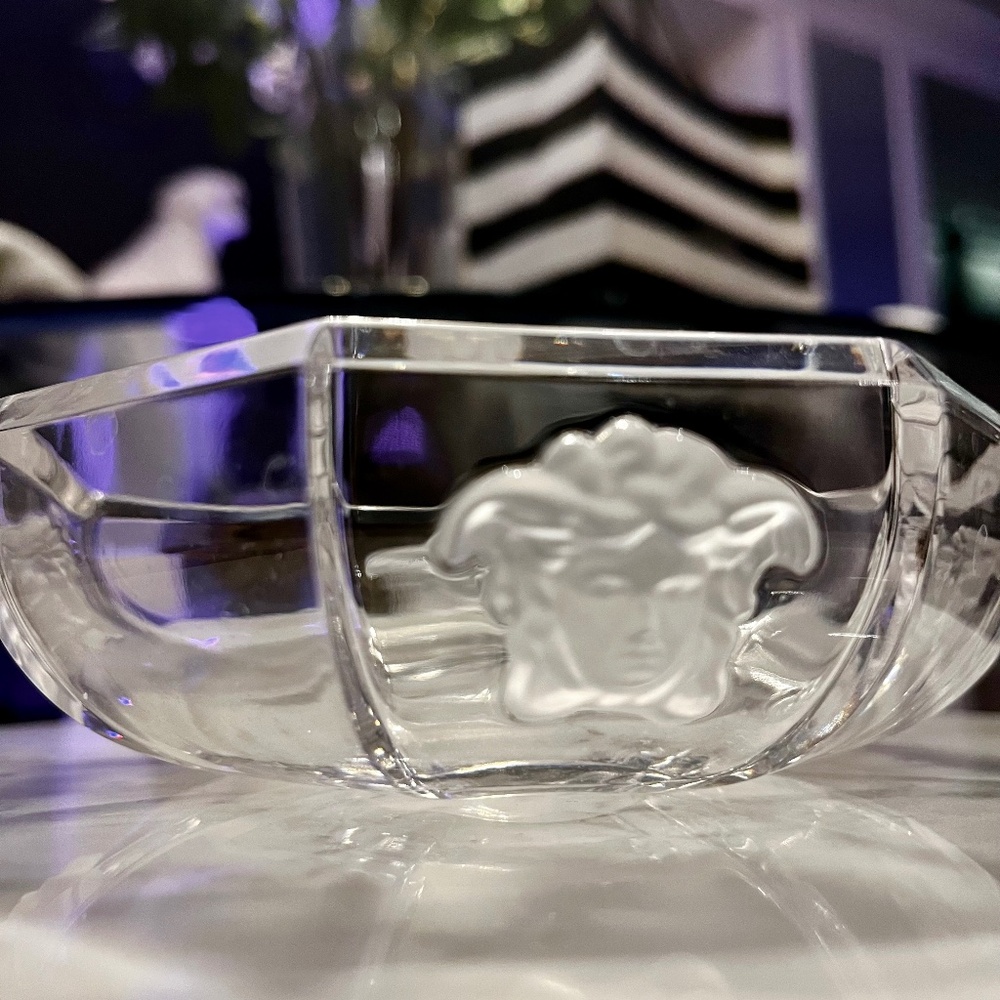 Versace Crystal Treasury fruit dish - Diam. 14 cm